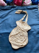 Antique/1900s/Cream Silk Purse/Bag with Clip