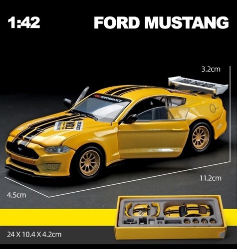 Ford mustang 42 yellow - ford,