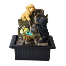 Cheeky Chappies Water Fountain Indoor Water Feature LED Lights