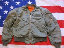 US AIR FORCE USAF ISSUE 1974 VIETNAM WAR alpha industries L2B PILOTS JACKET MA1