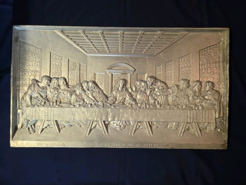 Vintage cast plaque - of, jesus