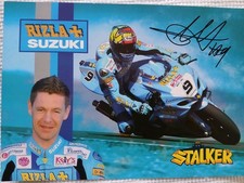 Chris walker signed rider card - chris,