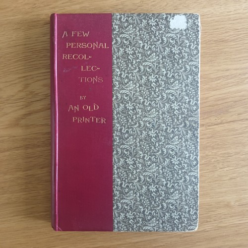 Few personal recollections - a,