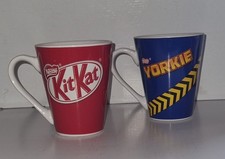 Nestle - Pair Of Mugs - Kit Kat And Yorkie Chocolate - VGC