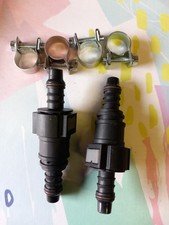 2SET 8mm 10mm Car Motorcycle Black Fuel Line Hose Quick Release Connector