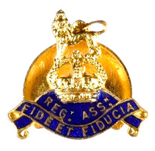 Vintage Old The Royal Army Pay Corps Regimental Association Enamel Brooch Badge