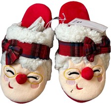Tu  Mrs Father Christmas Santa Claus Mule Slippers Size Medium 5-6 U.K. Bnwt