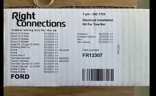 Ford tow bar wiring kit