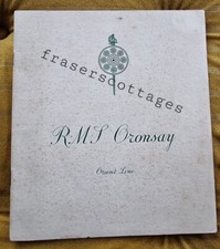 1955 R.M.S.Oronsay Orient line interiors booklet
