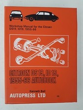 Citroen DS19 ID19 Autobook Manual 1955 to 1966  Very Good Condition