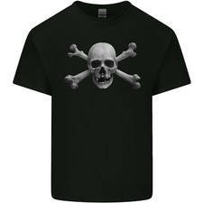 The Jolly Roger Skull Pirates Sailing Sailor Mens Light Cotton T-Shirt