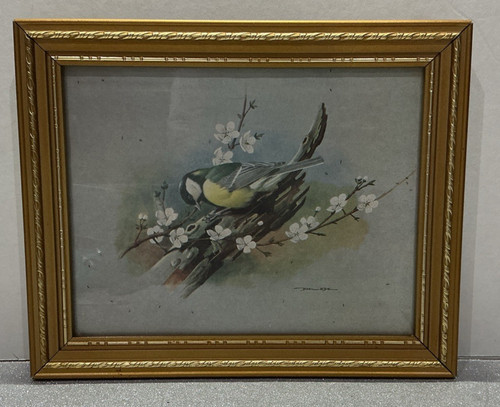 Vintage framed print basil - framed,