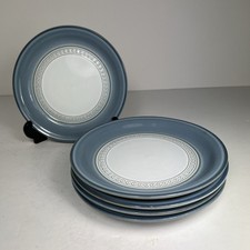 Denby - Castile Blue - 5 x Side Plates - 17cm - Stoneware - Made In England