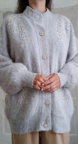 Cardigan angora pearl - cardigan/,
