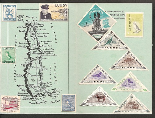 Lundy island stamps souvenir - lundy,