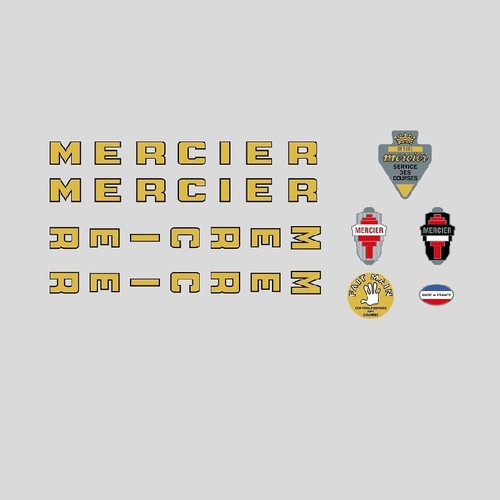 Mercier bicycle frame stickers - mercier,