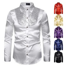 Men Sequins Embroidered