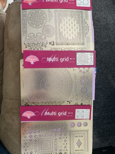 Pergamano multi embossing - multi, grid