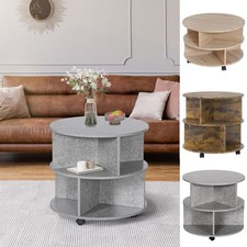 3 Tier Round Coffee Table with