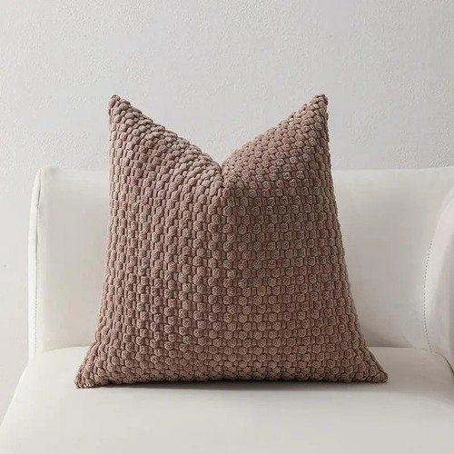 New plain plush cushion - new,
