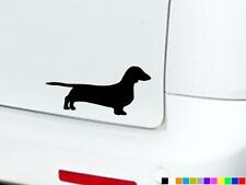 DACHSHUND DOG SILHOUETTE PUPPY STICKERS DECALS BUMPER WINDOW VINYL LAPTOP VAN