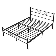 4ft6 Double Strong Metal Bed