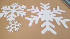 Large Christmas Snowflakes Hanging Decorations  pack of 27 pub retail  home
