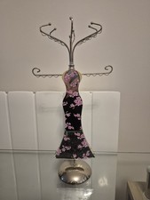 Pink Floral Mirrored Jewellery