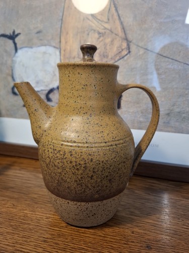 Studio pottery lidded - pottery, teapot