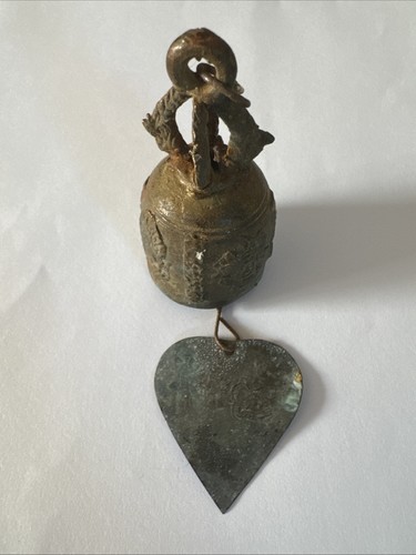Mini cow bell brass vintage - bell,