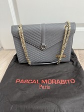 Pascal Morabito Chevron Quilted Grey Bag