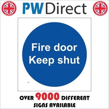 SIGN Fire door keep shut
