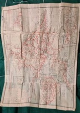 GREAT WESTERN RAILWAY MAP 1920 Netwotk with Hotels GWR