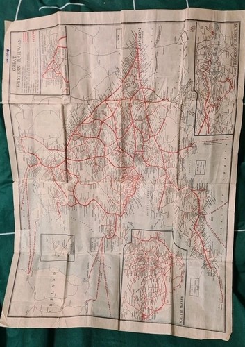 Great western railway map 1920 - great,
