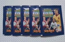 MERLINS PREMIER LEAGUE KICK OFF 1998/99 SEALED & UNOPENED STICKER PACK x5