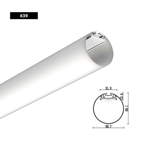 Led profiles aluminium - 1m,