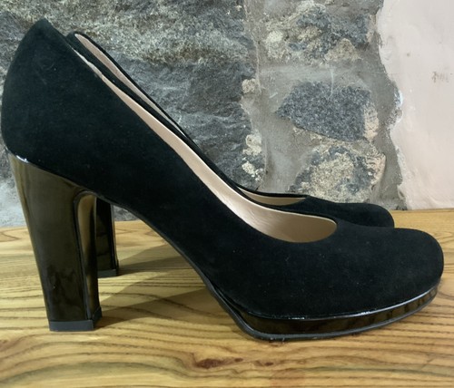 Vera pelle black suede high - suede,