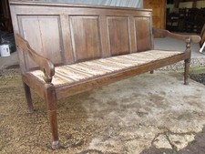 18th century panelled back oak