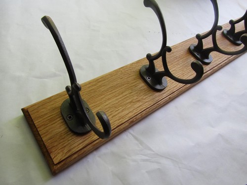 Rustic oak coat - coat, rack