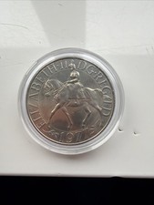 Silver Jubilee Crown Elizabeth II Commemorative Coin 1952-1977