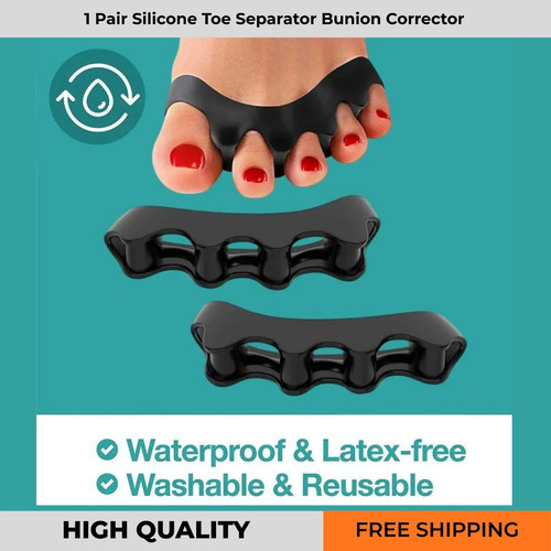 2pcs silicone toe separator - silicone,