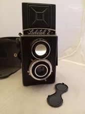 LUBITEL 2 TLR 120 ROLL FILM CAMERA USSR GOOD CONDITION WITH Case 1950s/1960s
