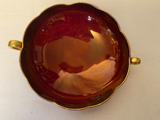 CARLTON WARE ROUGE ROYALE 2 HANDLED CANDY DISH/BOWL, 16.5cm