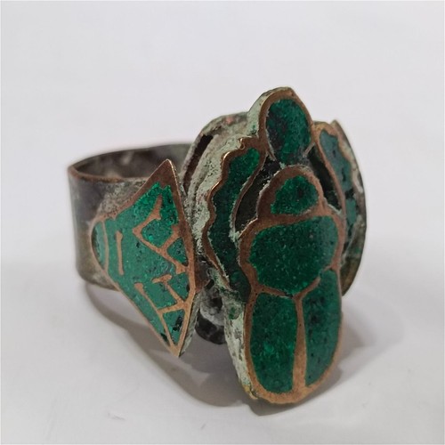 Ancient egyptian scarab ring - egyptian,