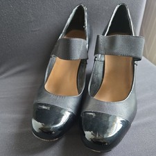 Clarks Black Leather And