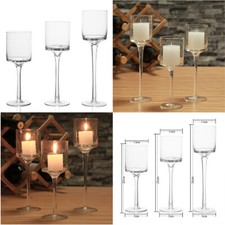 3X Tall Glass Pillar Candle