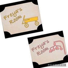 Kids Personalised Room Plaques