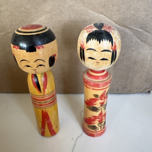 Vintage japanese kokeshi dolls - vintage,