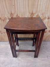 Vintage Wooden Nest Tables Set of 2