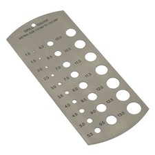 Sealey Stainless Steel Drill Gauge Metric 1-13mm - DGM1